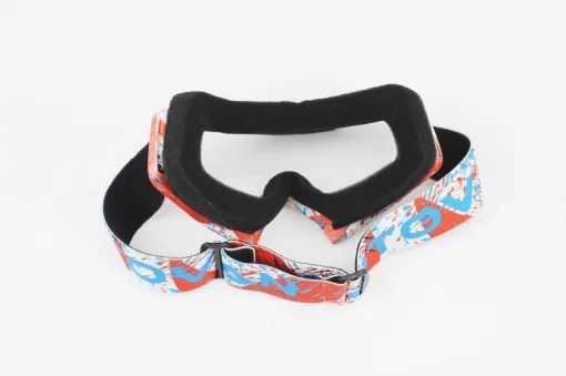 Очки кроссовые/эндуро/АТV, бело-красно-синие (прозрачное стекло), без упаковки MJ-16, ШОЛОМИ, YQ-330657