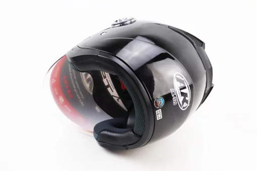 Шлем открытый с очками AK-720, чёрный, ШОЛОМИ, YQ-330712