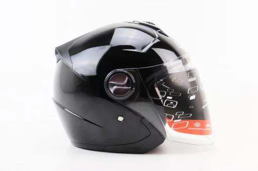 Шлем открытый с очками AK-720, чёрный, ШОЛОМИ, YQ-330712