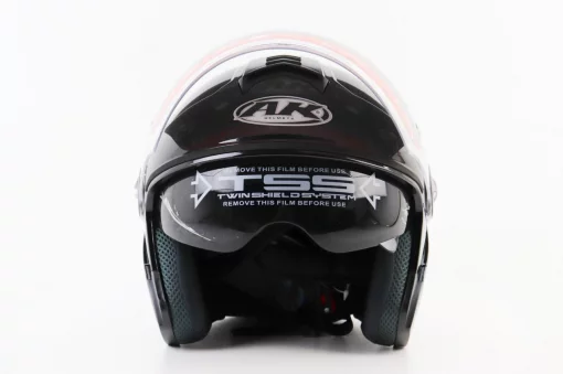 Шлем открытый с очками AK-720, чёрный, ШОЛОМИ, YQ-330712