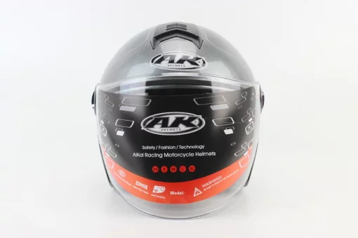 Шлем открытый с очками AK-720, серый, ШОЛОМИ, YQ-330715