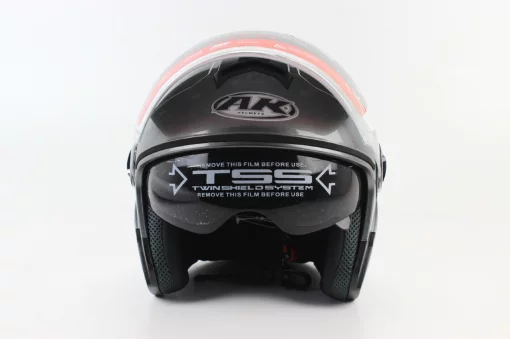 Шлем открытый с очками AK-720, серый, ШОЛОМИ, YQ-330715