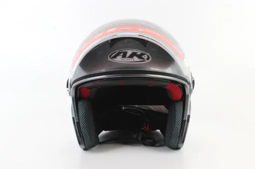 Шлем открытый с очками AK-720, серый, ШОЛОМИ, YQ-330715