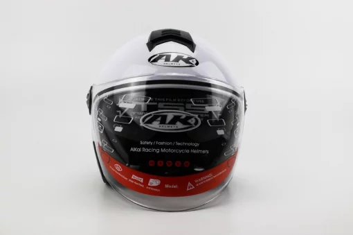 Шолом відкритий з окулярами AK-720, білий, ШОЛОМИ, YQ-330716