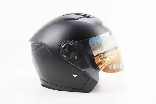 УЦЕНКА Шлем открытый с очками HF-223 L, чёрный матовый (царапины, cколы, см. фото), ШОЛОМИ, YQ-330739