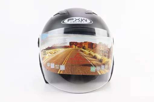 УЦЕНКА Шлем открытый с очками HF-223 L, чёрный матовый (царапины, cколы, см. фото), ШОЛОМИ, YQ-330739