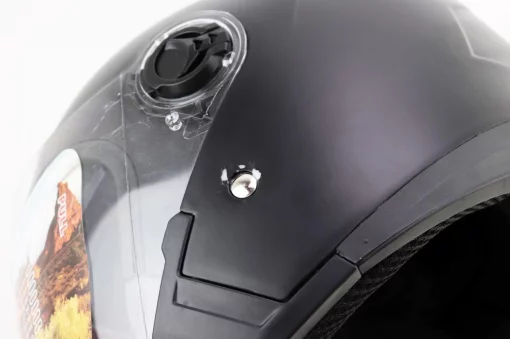 УЦЕНКА Шлем открытый с очками HF-223 L, чёрный матовый (царапины, cколы, см. фото), ШОЛОМИ, YQ-330739