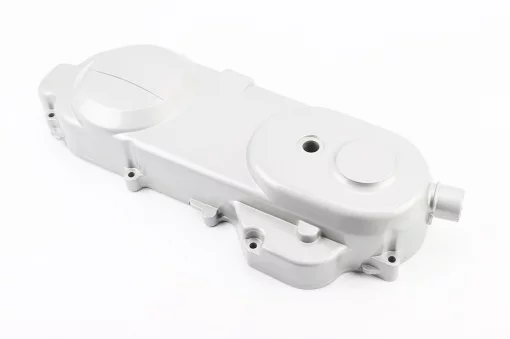 Крышка вариатора длинная 43см-12" серебристая (без втулки бендикса), 50-100сс 4Т, YQ-309523