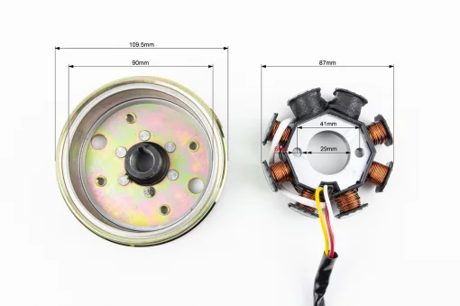 Магнето в сборе (8 катушек), 50-100сс 4Т, YQ-309544