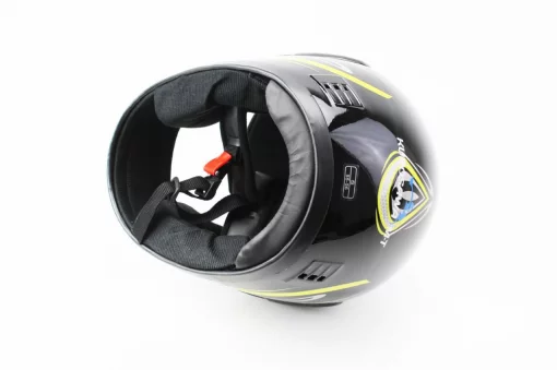 Шлем интеграл HF-101 S, чёрно-салатовый Q233-Y, ШОЛОМИ, YQ-330876