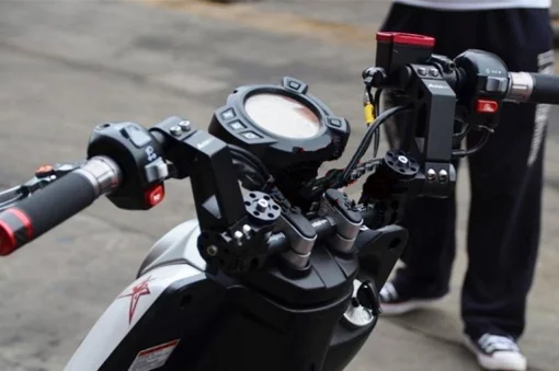 Руль универсальный с регулировкой наклона "трансформер" TUNING, графит тип 1, ЗЧ-МОТО, YQ-351079