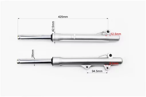 Вилка передняя (перья) лев., прав., к-кт 2шт, 425мм, ACTIVE, YQ-320194