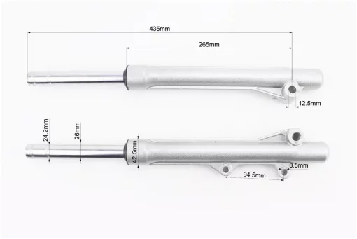 Вилка передняя (перья) лев., прав., к-кт 2шт, 435мм, ACTIVE, YQ-320204