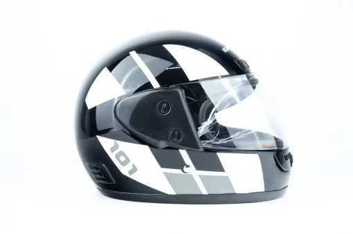 Шлем интеграл HF-101 S, чёрно-белый Q237-W, ШОЛОМИ, YQ-330980