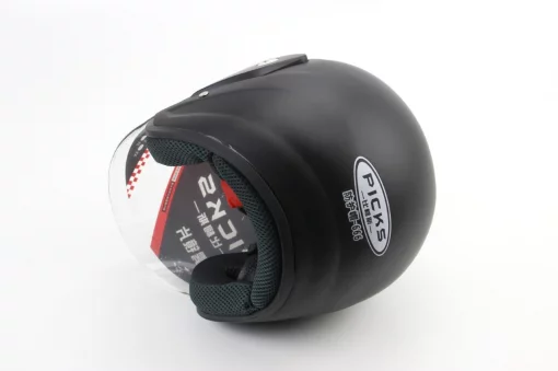 Шлем открытый АТ-666, чёрный матовый (возможны дефекты покраски), ШОЛОМИ, YQ-330988