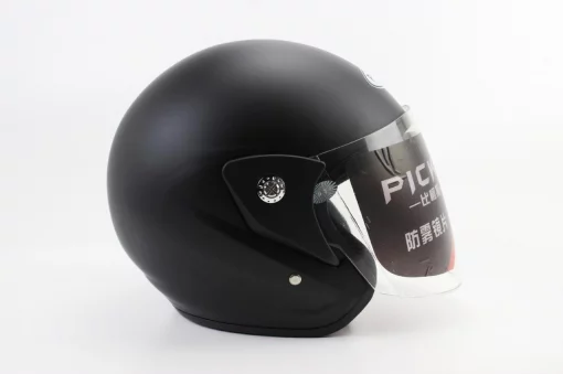 Шлем открытый АТ-666, чёрный матовый (возможны дефекты покраски), ШОЛОМИ, YQ-330988