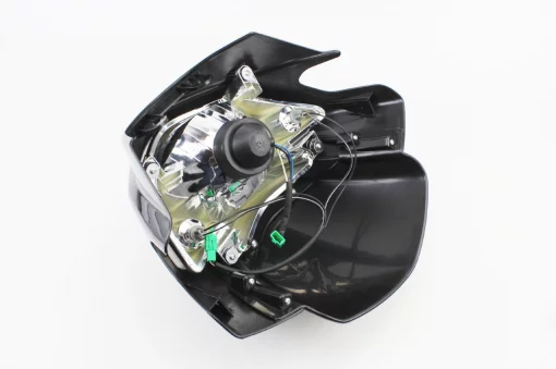 Пластик-обтекатель+ветровик, фара, чёрный (TVS Apache RTR 160), ЗЧ-МОТО, YQ-351212