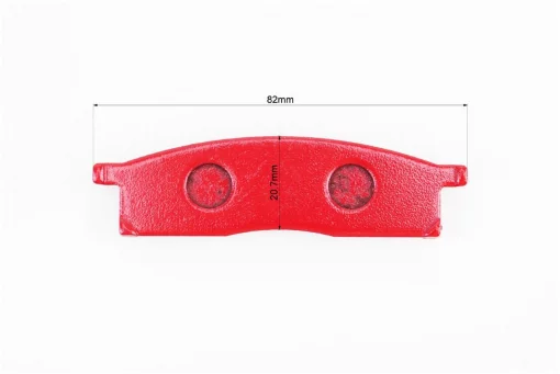 Гальмівні колодки (дискові) Yamaha DT 50LC/YZ 80/YZ 85/TT-R 125, к-кт, червоні, ЗЧ-МОТО, YQ-351277
