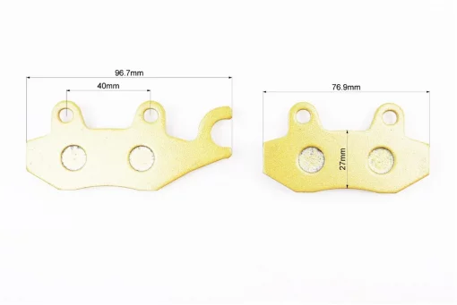 Гальмівні колодки (дискові) праве вухо, Viper-RACE/STORM/CG/СВ/HONDA-LS125;NSR 50;MBX 50/LIFAN/KYMCO-Pulsar/LONCIN, к-кт 2шт,