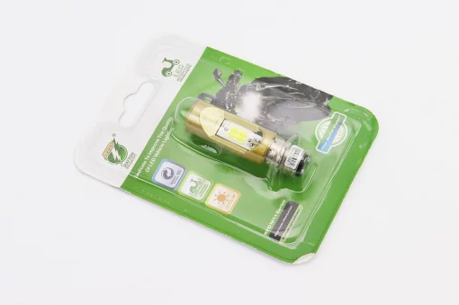 Лампа фары диодная LED-2 P15D-25-1, жёлтая, ЛАМПИ, YQ-354515