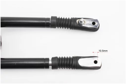 Вилка передня (перо) ліве, праве к-кт 2шт+траверс керма в зборі (передня вилка) Yamaha JOG 50, YQ-331111