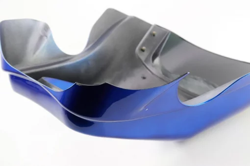 УЦІНКА Пластик-обтічник фари круглої "TIGER"+вітровик, синій (відламаний шматочок, незначні потертості, див. фото), ЗЧ-МОТО,