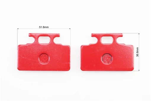 Гальмівні колодки (дискові) Honda LEAD SS/RS 125/250; SYM- MIO50-100; SYM-DD50CITY; KYMCO-SP90YUP к-кт, червоні, ЗЧ-СКУТЕР,
