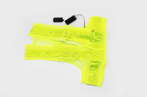 Жилет безпеки світловідбиваюча сітка LED, XL (58x56см), мото ЕКІПІРУВАННЯ, YQ-337326