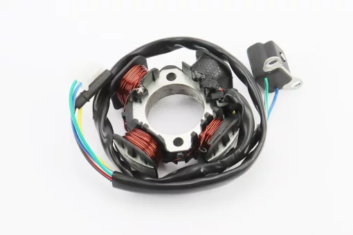 Статор магнето (генератора) Suzuki AD50/100 (4 катушки разъем "мама/папа 2+2+1")+датчик Холла, YQ-347045
