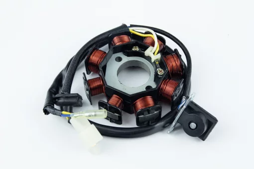 Статор магнето (генератора) Honda DIO AF34/35 (8 катушек разъем "папа 2+1"), YQ-352064