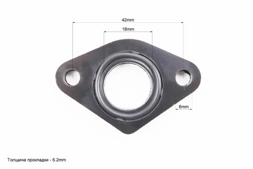 Прокладка патрубка карбюратора Honda DIO AF18/27 (пластмасс), d-18мм+манжет, YQ-352065