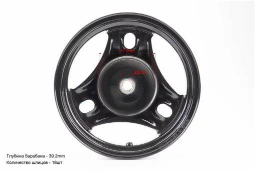 Диск колёсный задний Suzuki AD100 (стальной), чёрный, YQ-331274