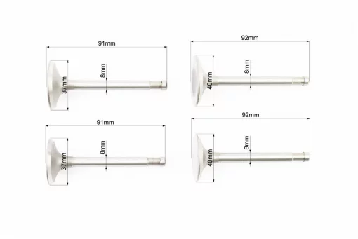 Клапана впускной (H-92; D-40), выпускной (H-91; D-37) к-кт 4шт МТ, МТ, УРАЛ, К-750, YQ-341122