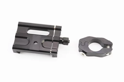 Держатель телефона на руль металлический, ширина 50-100мм регулируемая, чёрный, РІЗНЕ, YQ-354798