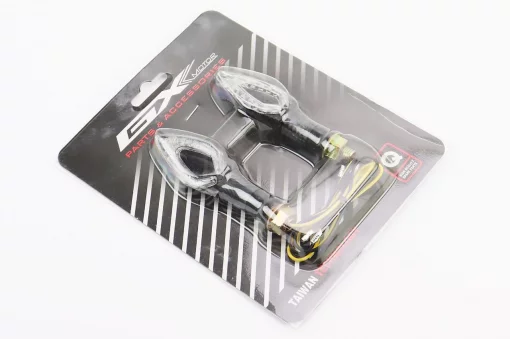 Поворотник діодний LED "СТРІЛА" з отвором карбон, к-кт 2шт, ФАРИ, ПОВОРОТИ, YQ-337731