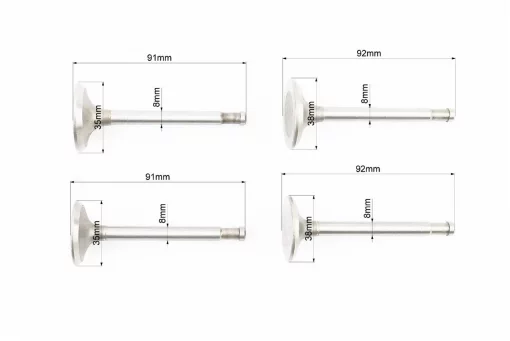 Клапани впускний (H-92; D-38), випускний (H-91; D-35) к-кт 4шт УРАЛ, МТ, УРАЛ, К-750, YQ-341201