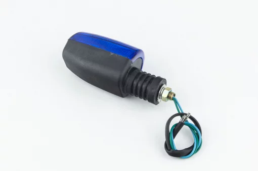 Поворотник "ЧОВНИК", чорний, синє скло тип 2, ФАРИ, ПОВОРОТИ, YQ-354887