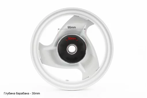 Диск колёсный передний Yamaha 50 бараб. тормоз 95мм (стальной), YQ-352231