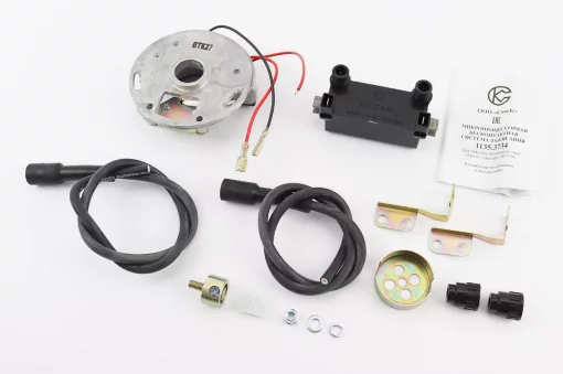БСЗ/мікропроцесорна система запалювання 1135.3734 з новою котушкою 1135.3705М 6-12V, з силіконовими бронепроводами і надсвічниками
