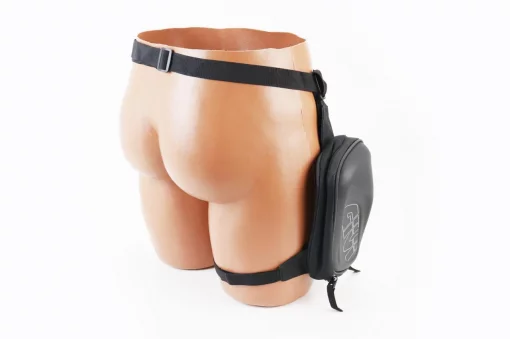 Мото сумка набедренная 13x23х7см, чёрная, мото ЕКІПІРУВАННЯ, YQ-355055