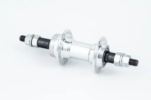 Втулка задняя MTB алюминиевая 14Gx36H под вольнобег, V-brake, 2 пром-подшипники 6200 2RS, крепл. гайка, RH-201, ВЕЛОЗАПЧАСТИНИ,