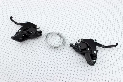 Переключатели (моноблок) 3x7 скоростей, чёрные 01-7R, ВЕЛОЗАПЧАСТИНИ, YQ-403815