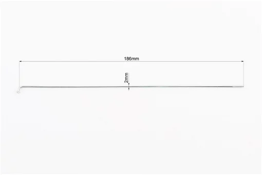 Спица 14Gx186мм (100шт к-кт), хром, ВЕЛОЗАПЧАСТИНИ, YQ-403898