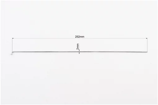 Спица 14Gx252мм (100шт к-кт), хром, ВЕЛОЗАПЧАСТИНИ, YQ-403901