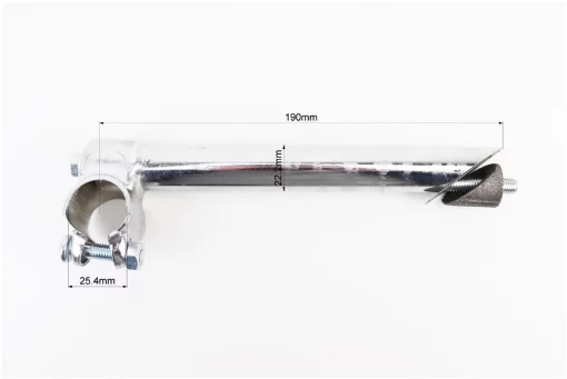Винос керма ХВЗ 22,2х25,4х190мм, хром, ВЕЛОЗАПЧАСТИНИ, YQ-403908