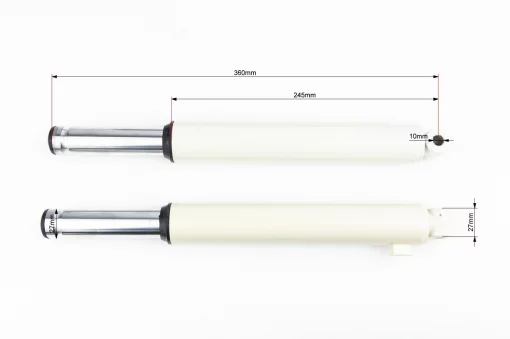 Вилка передняя (перья) лев., прав., к-кт 2шт Honda DIO, 360мм (под бараб. торм.), YQ-363294