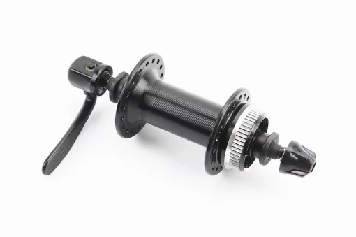 Втулка передняя MTB алюминиевая 14Gx36H, Disk-brake Center Lock, крепл. эксцентрик, чёрная HB-TX505, ВЕЛОЗАПЧАСТИНИ, YQ-404206