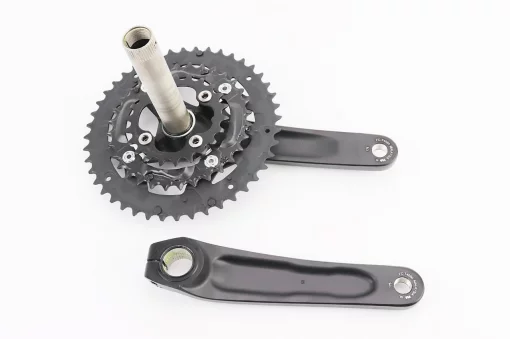 Шатуны "Hollowtech II" 175мм, 44.32.22T MTB+каретка SM-BB52, интегрированная ось 24мм, алюминиевые, чёрные ALIVIO FC-M4060,