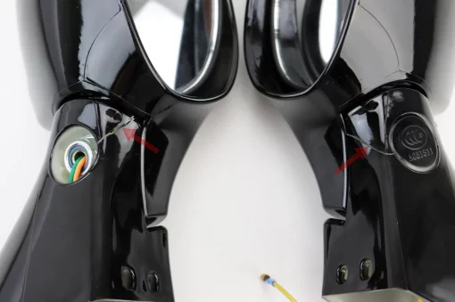 УЦІНКА Viper-F50 Дзеркало ліва, права. к-кт, чорні (тріщина, див. фото), ЗЧ-СКУТЕР, YQ-328587