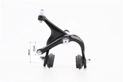 Гальмо ROAD V-brake кліщового типу, переднє+заднє, хід колодки 37-48мм, алюмінієве, чорне AR-2004D, ВЕЛОЗАПЧАСТИНИ, YQ-406014
